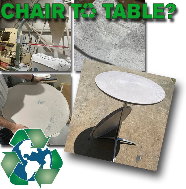 Recycled Plastic Tables by Drake