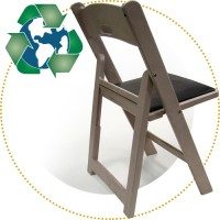 Recycled Plastic Folding Chairs by Drake Button