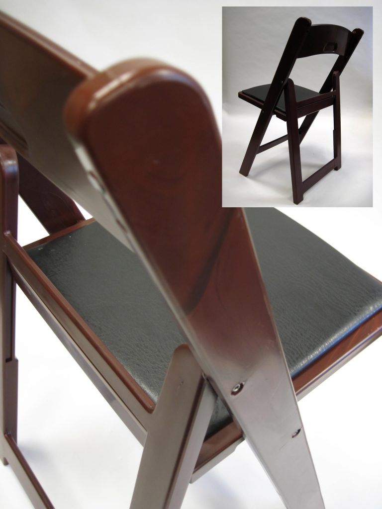 Co-Injection With Gas Assist Example RedWood Folding Chair by Drake Corp.